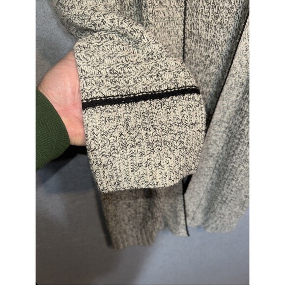 Rd Style Woman's Cardigan Sweater Gray Open Front Long Drape Size Medium VTG - Picture 2 of 7